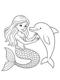 Sirenă cu delfin