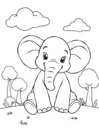 Elefant așezat