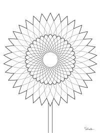 Mandala floarea soarelui