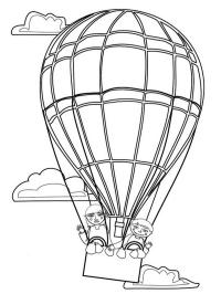 Fluturând dintr-un balon cu aer cald