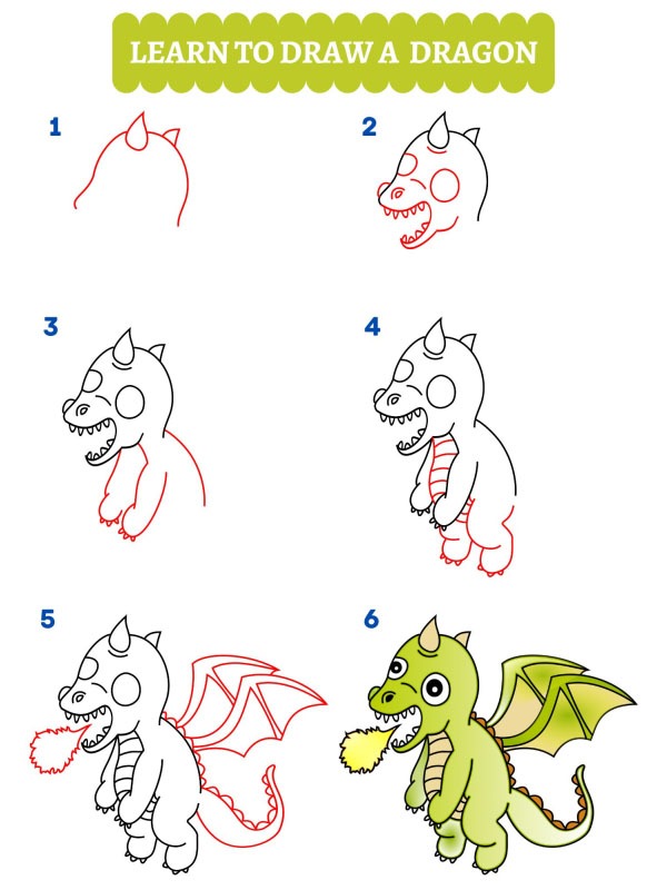 Cum să desenezi un dragon