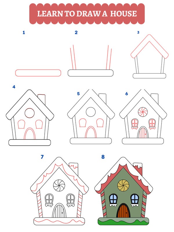 Cum să desenezi o casă