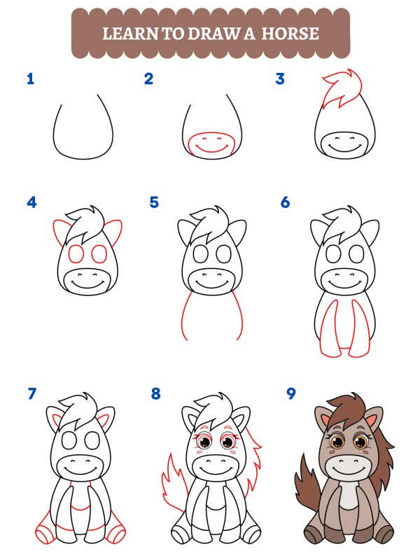 Cum să desenezi un cal