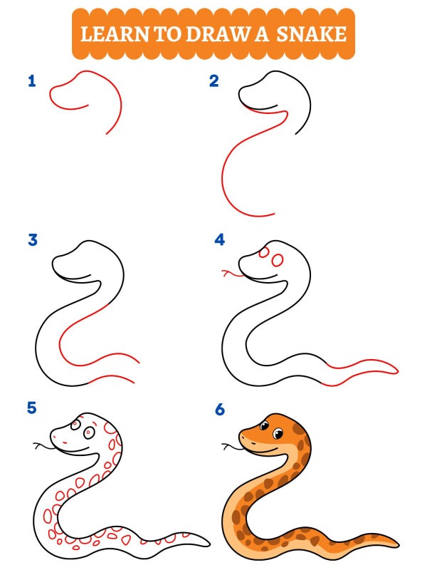 Cum desenezi un șarpe?