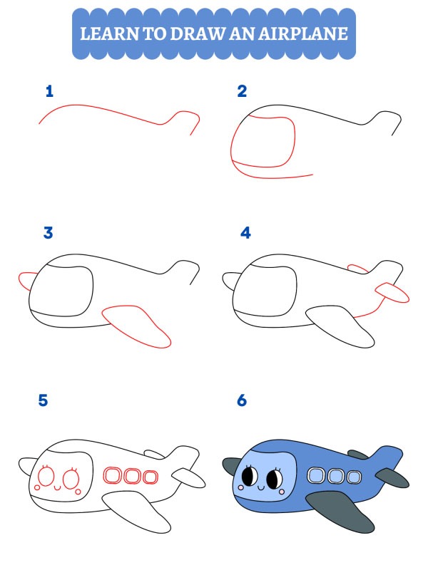 Cum să desenezi un avion