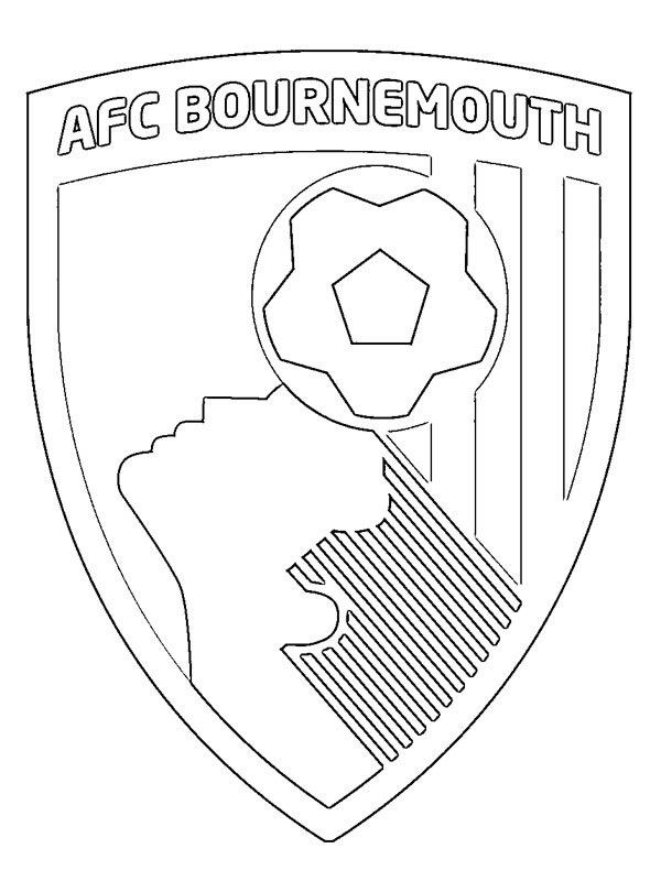 AFC Bournemouth de colorat