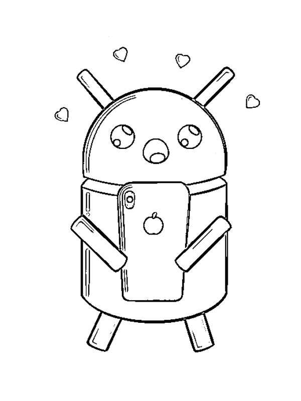 Robot Android de colorat