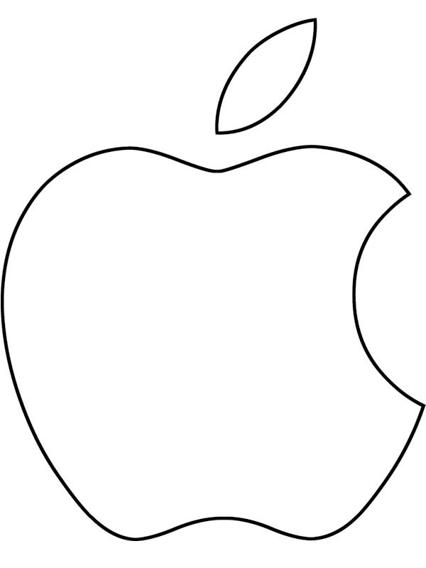 Apple logo de colorat