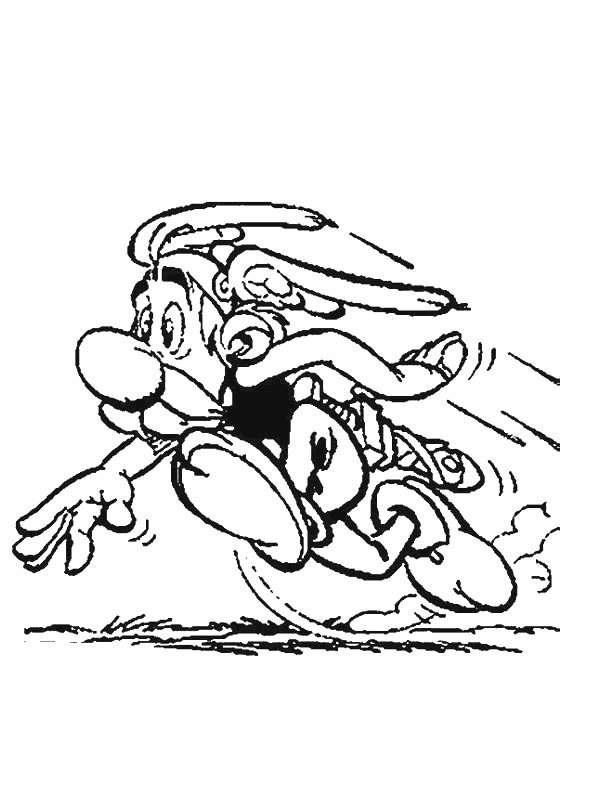 Asterix fuge de colorat