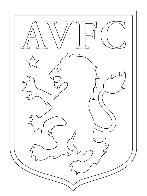 Aston Villa FC de colorat