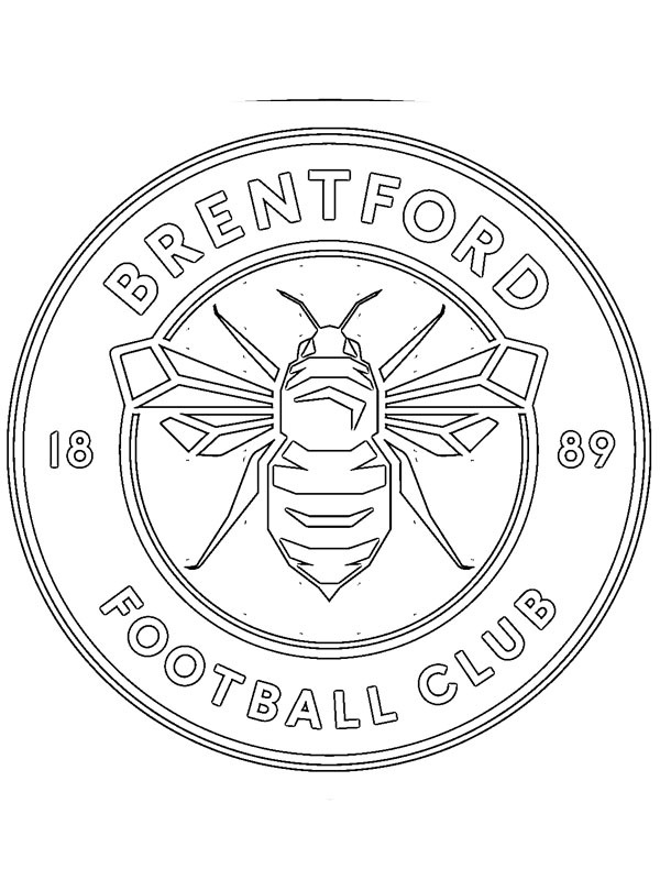 Brentford FC de colorat