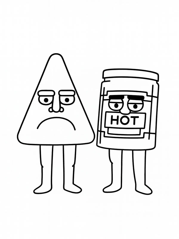 Chipso and Queso de colorat