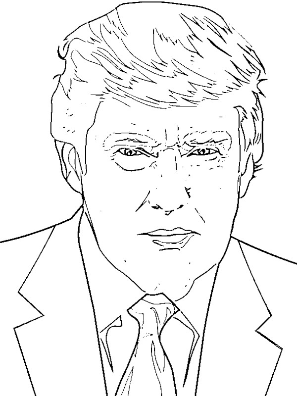 Donald Trump de colorat