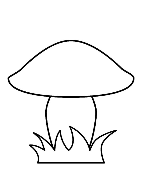 Ciupercă simplă de colorat