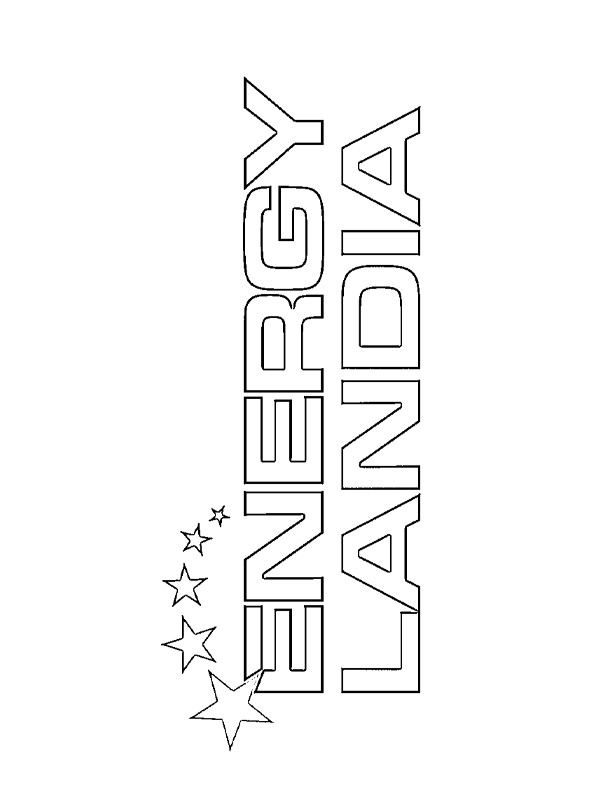 Logo Energylandia de colorat
