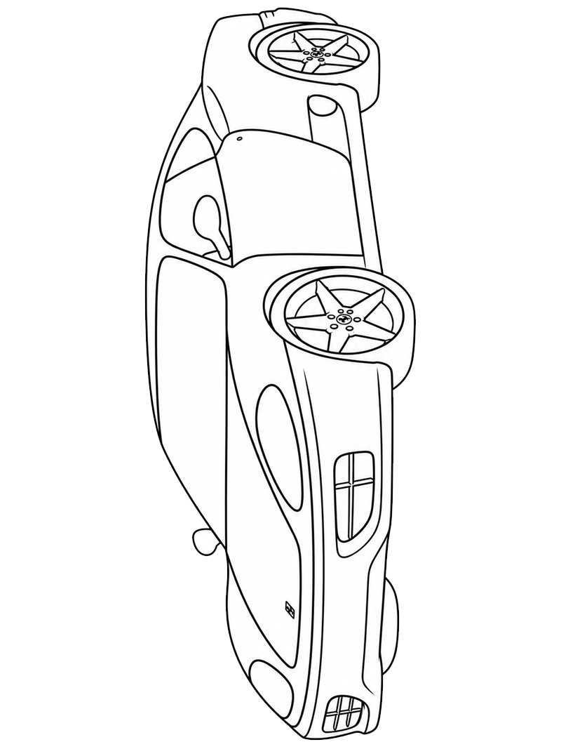 Ferrari 360 Modena de colorat