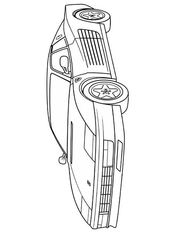 Ferrari Testarossa de colorat