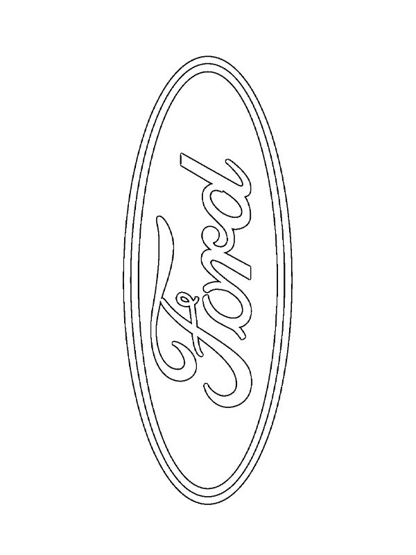 Ford logo de colorat