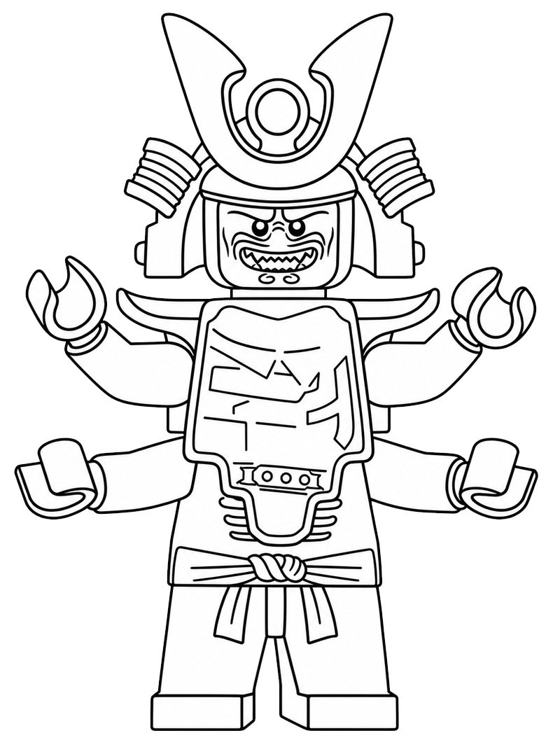 Garmadon (Ninjago) de colorat