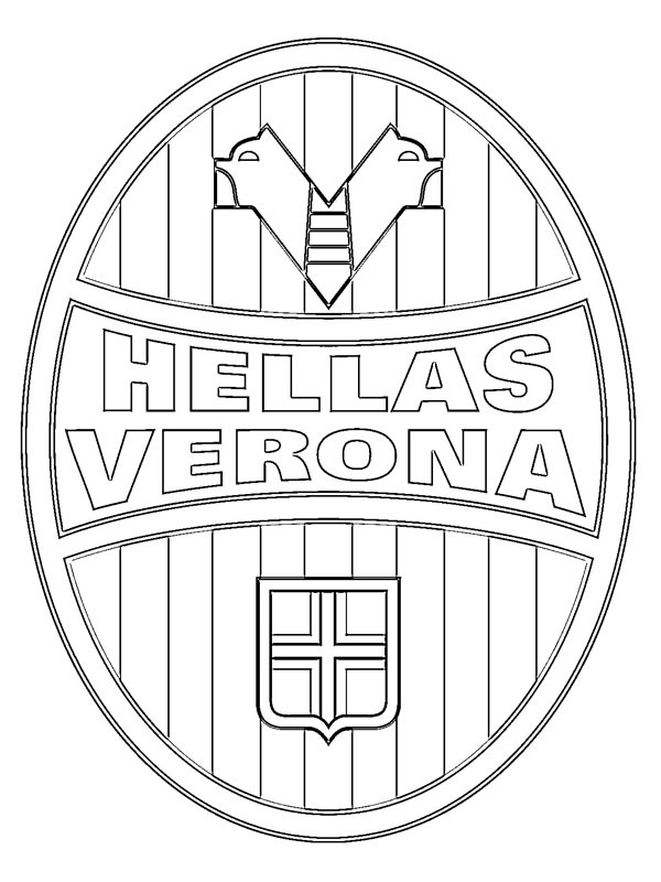 Hellas Verona FC de colorat