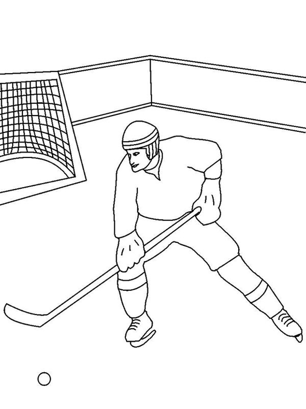 Hockey pe gheaţă de colorat