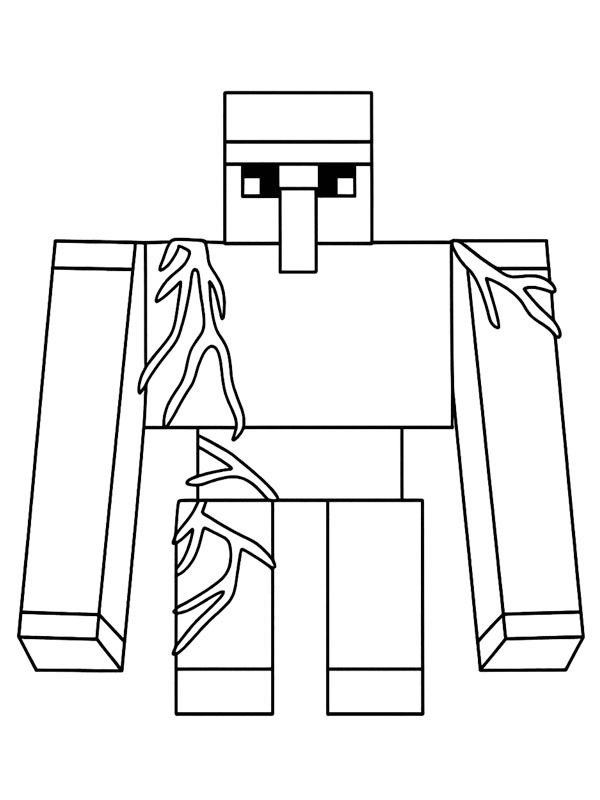 Iron Golem de colorat