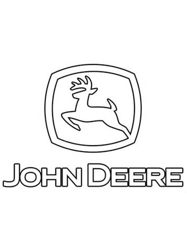 John Deere logo de colorat