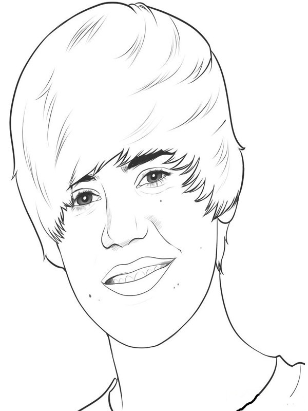 Justin Bieber de colorat