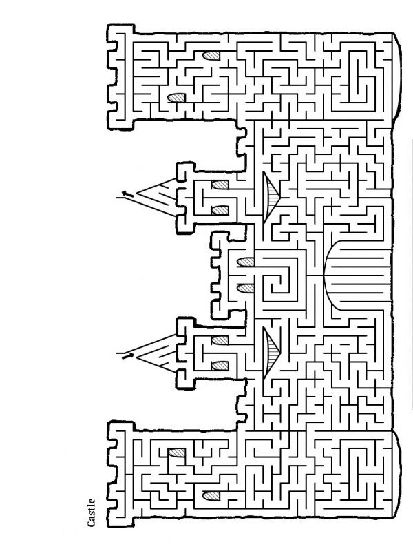 Labirint Castel de colorat