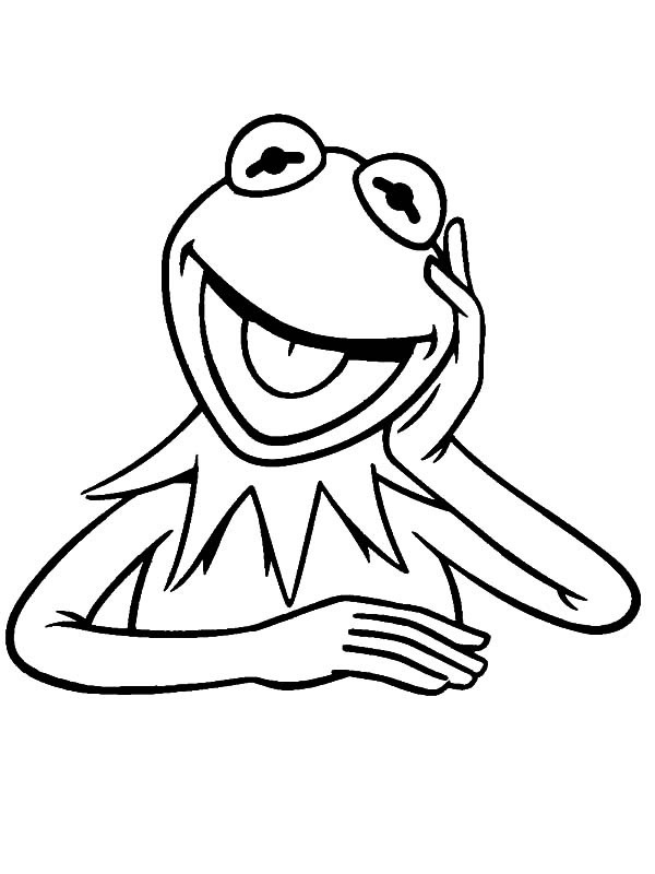 Kermit Broscoiul de colorat