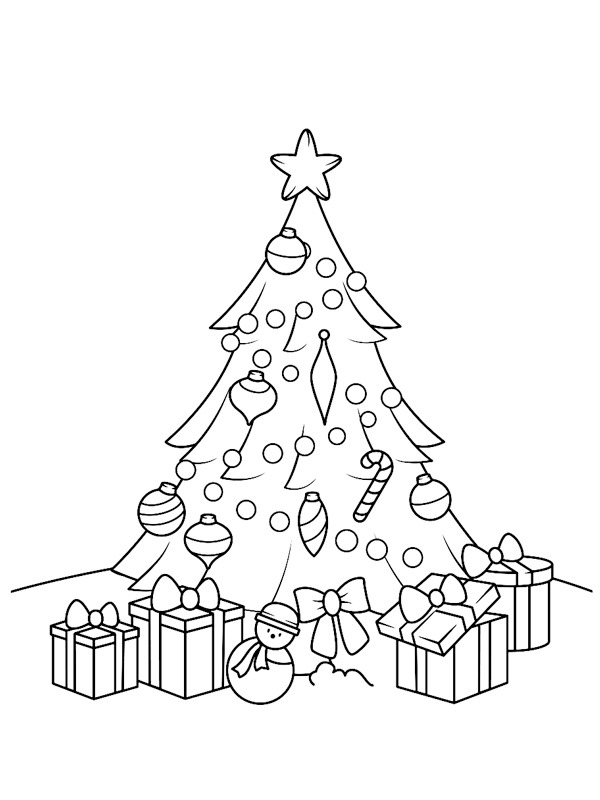 type Wonderful a billion Coli de colorat Brad de Crăciun și cadouri | Plansededesenat.ro