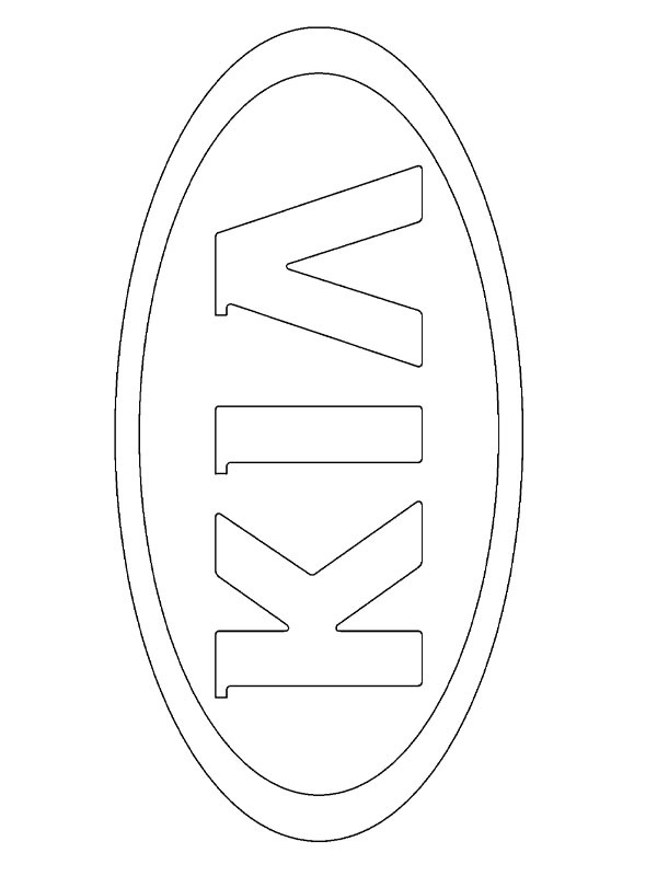 Logo Kia de colorat
