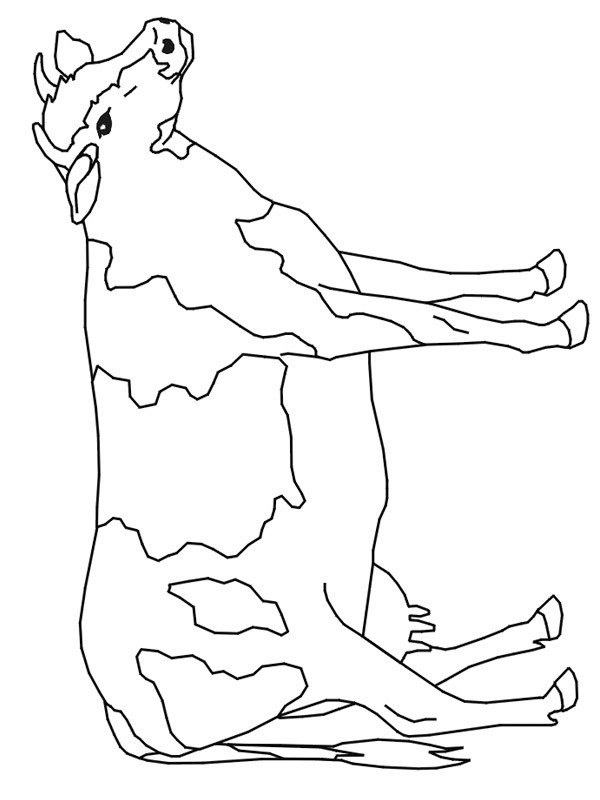Vacă de colorat