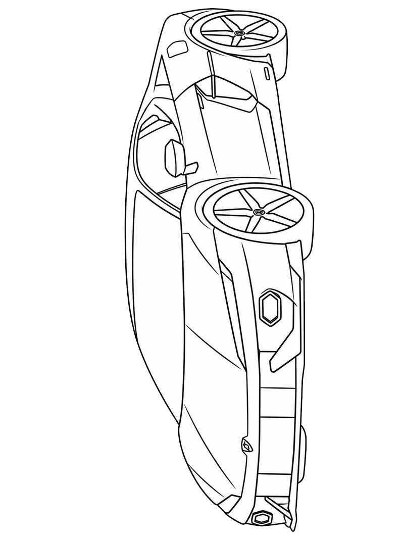 Lamborghini Temerario de colorat