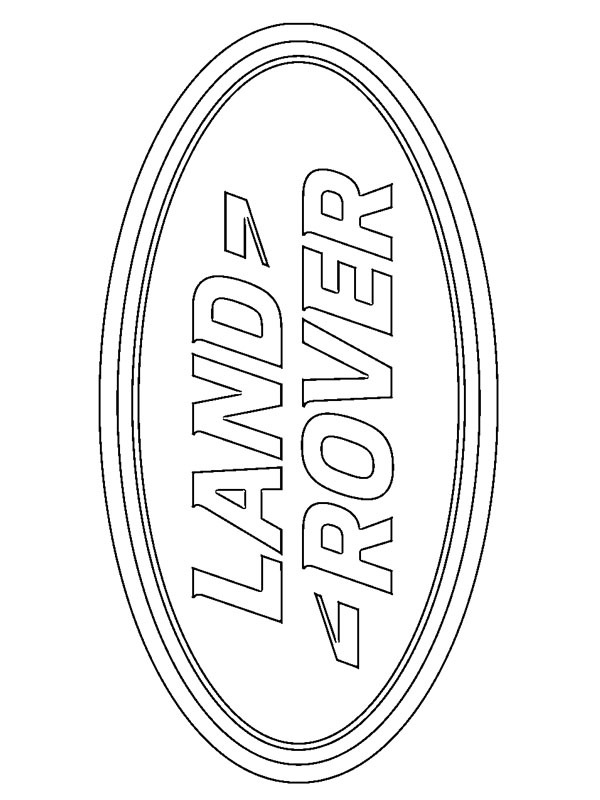 Land Rover logo de colorat