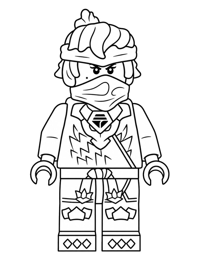 Lego Ninjago Nya de colorat