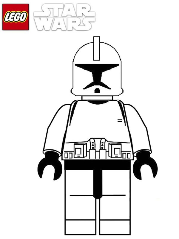 Lego Star Wars Stormtrooper de colorat