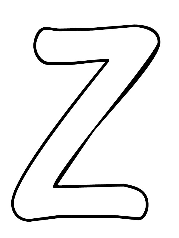 Litera Z de colorat