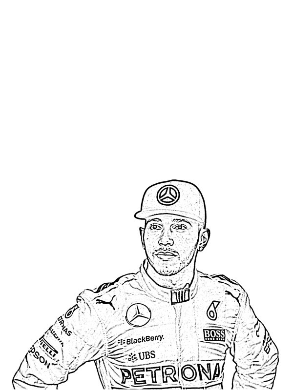 Lewis Hamilton de colorat