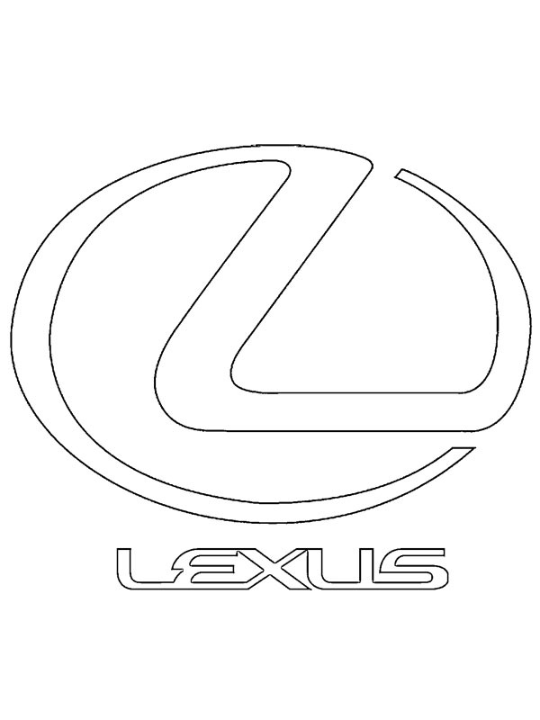 Logo Lexus de colorat