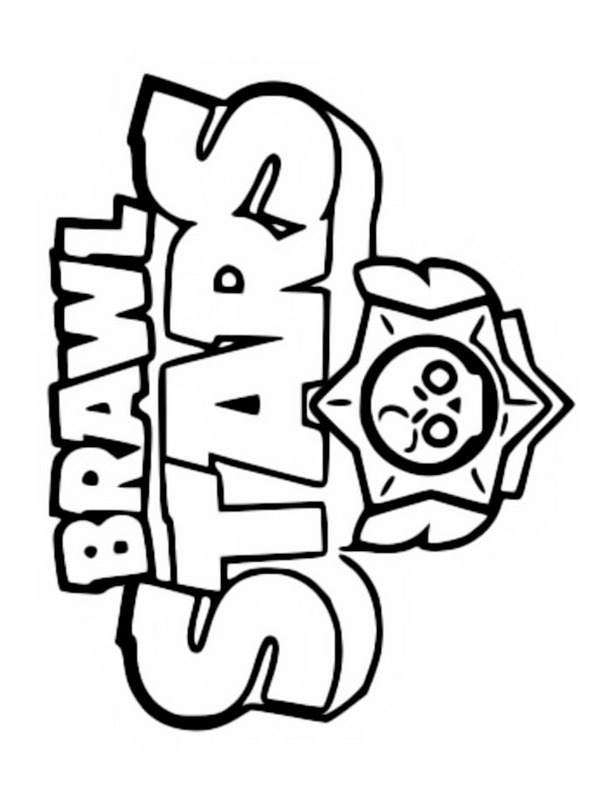 Logo Brawl Stars de colorat
