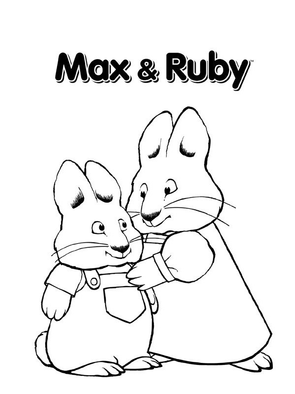 Max y Ruby de colorat