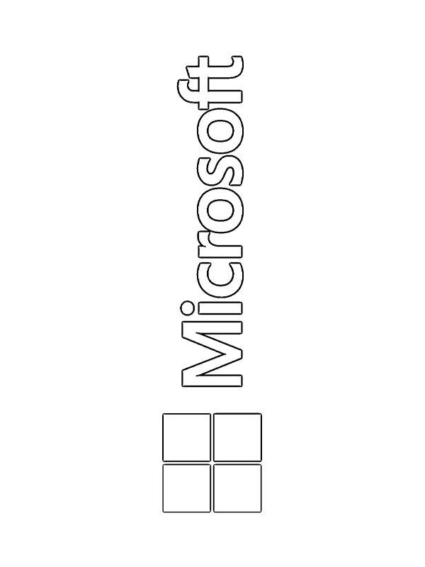 Microsoft logo de colorat