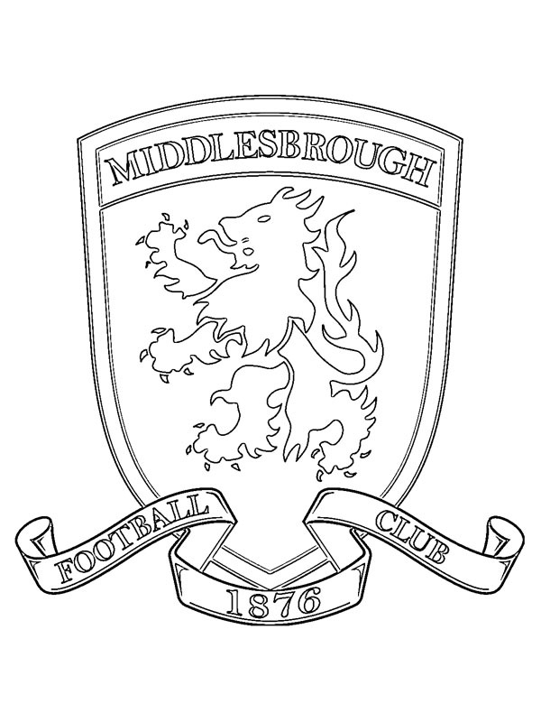 Middlesbrough FC de colorat