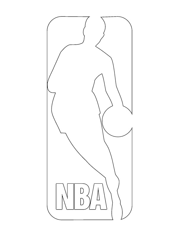 NBA logo de colorat