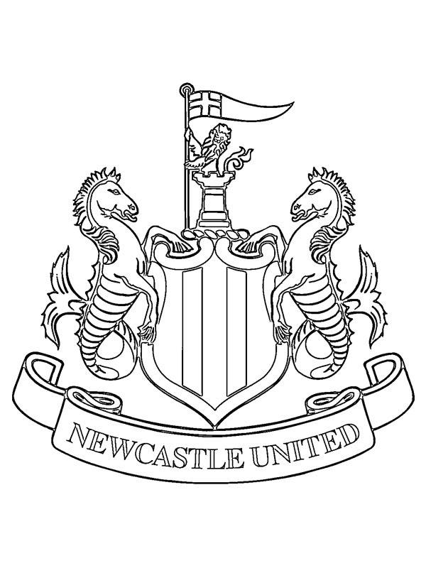 Newcastle United FC de colorat