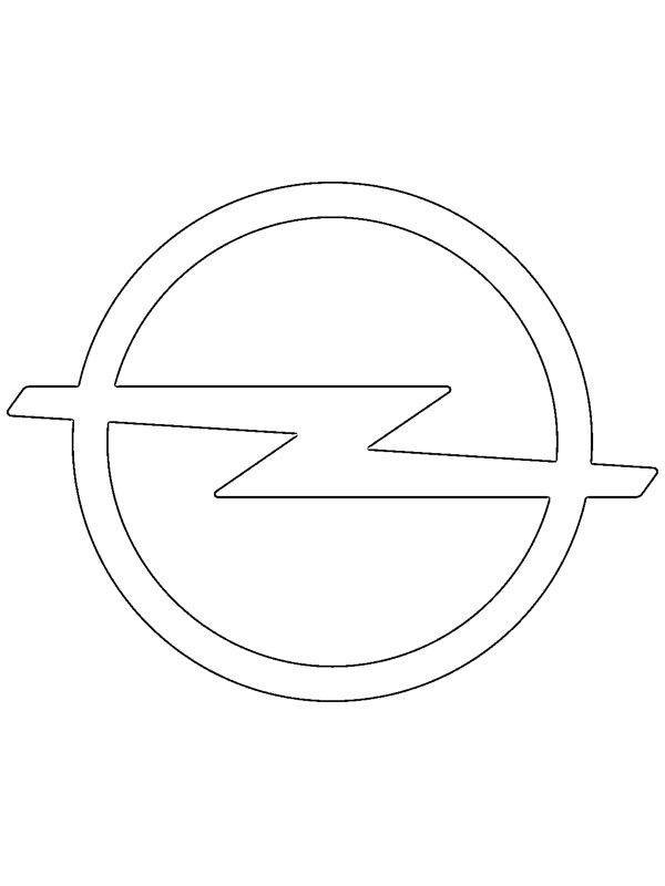 Opel logo de colorat