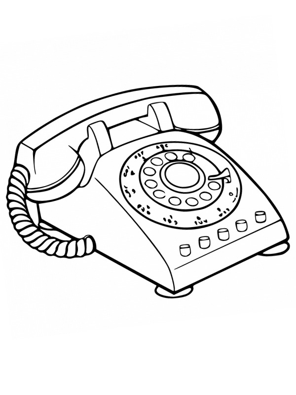 Telefon de modă veche de colorat
