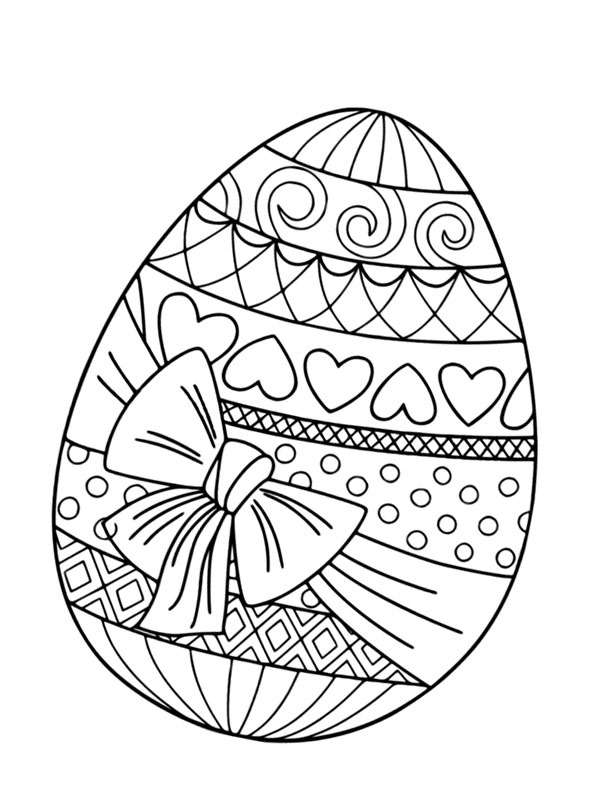 Ou de Paști de colorat