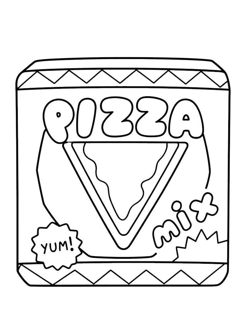 Pizza (Toca Boca) de colorat